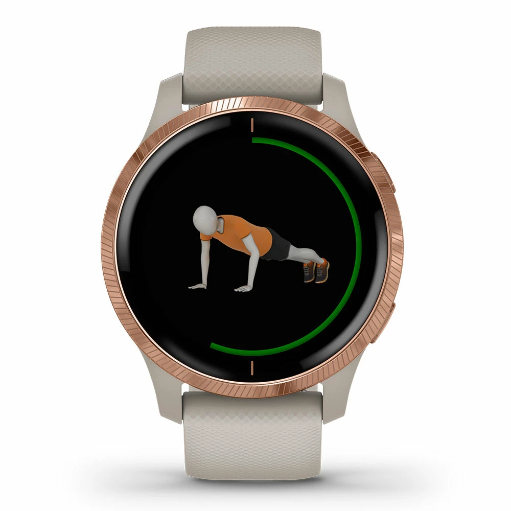 Garmin Venu® Fitness GPS Smartwatch (Light Sand/Rose Gold) - Image 6