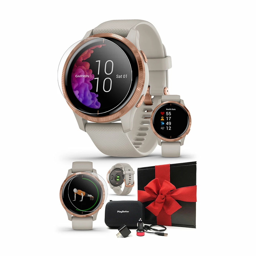 Garmin Venu® Fitness GPS Smartwatch (Light Sand/Rose Gold) - Image 9