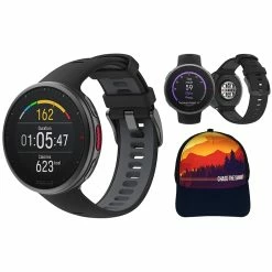 Polar Vantage V2 Premium Multisport GPS Watch With Chase The Summit Hat