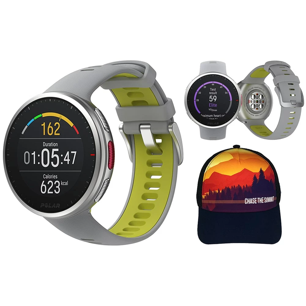 Polar Vantage V2 Premium Multisport GPS Watch With Chase The Summit Hat - Image 3