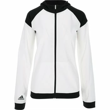 Adidas Girls Anorak Junior Jacket - Black / White