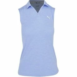 Puma Girl's Heather Junior Polo Shirt - Serenity Heather Size: XL