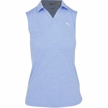 Puma Girl's Heather Junior Polo Shirt - Serenity Heather Size: XL