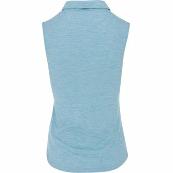 Puma Youth Girls Sleeveless Heather Junior Polo Shirt - Image 2